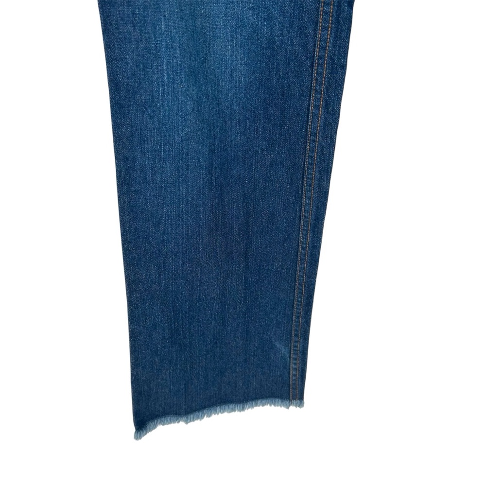 NEW Vtg Y2K Old Navy Low Rise Dark Wash Gold Contrast Stitching Bootcut Jeans - Picture 4 of 11